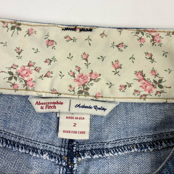 ABERCROMBIE AND FITCH Y2K DENIM JEAN MINI SKIRT - Picture 4 of 5